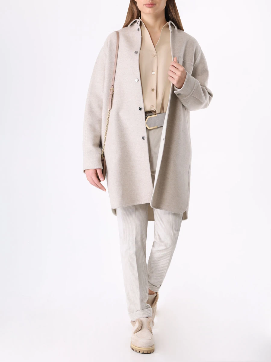 Пальто шерстяное