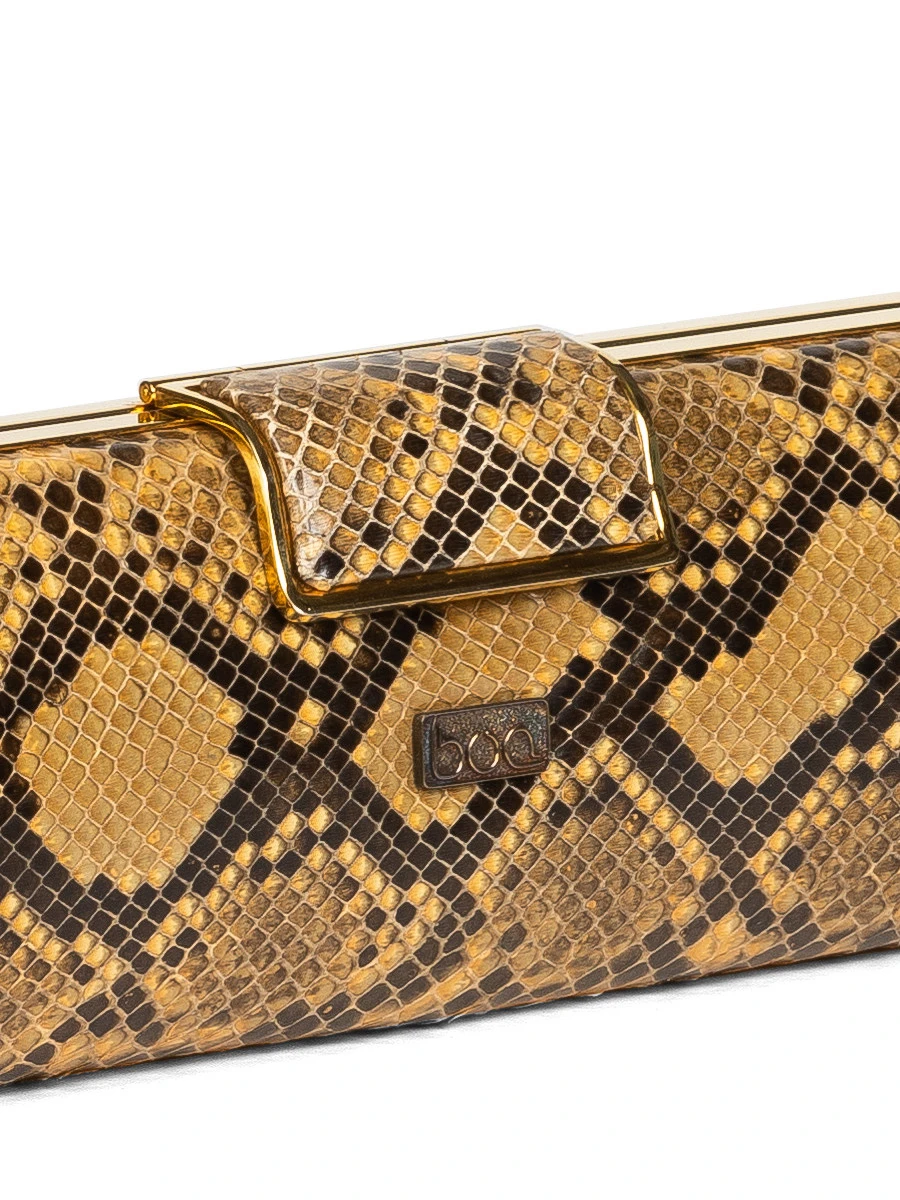 Клатч City Tube 2 из кожи питона