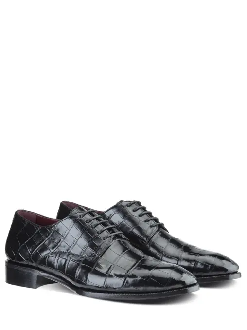 Дерби из кожи крокодила BARDINI