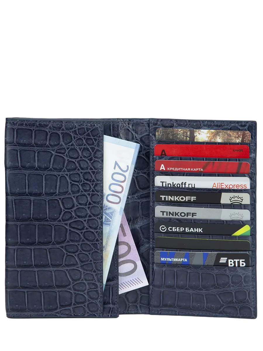Кошелек из кожи крокодила