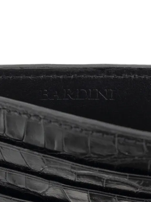 Кардхолдер из кожи крокодила BARDINI
