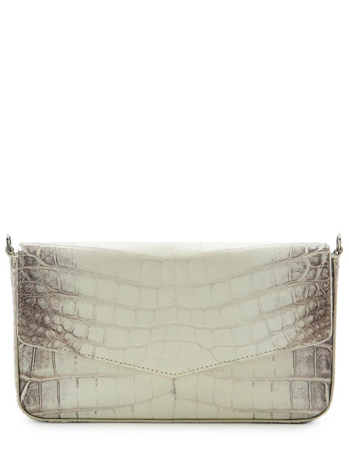 Клатч из кожи крокодила BARDINI