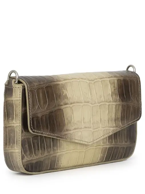Клатч из кожи крокодила BARDINI