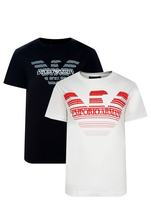 Набор из двух хлопковых футболок EMPORIO ARMANI