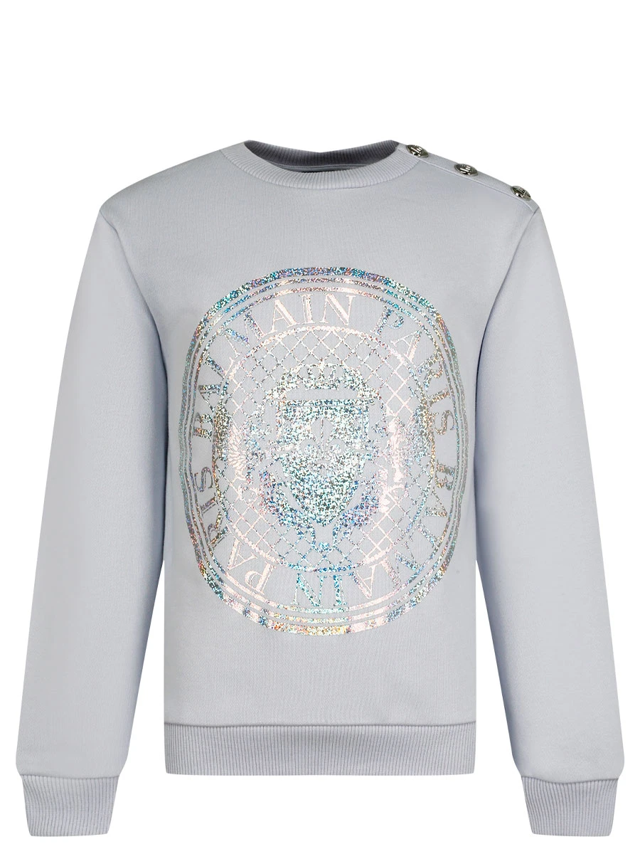 Свитшот хлопковый с принтом