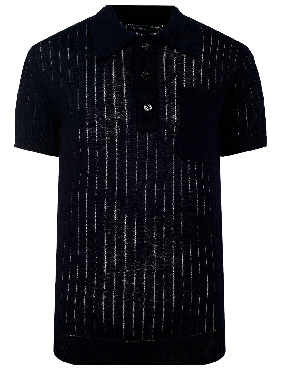 Поло хлопковое в полоску