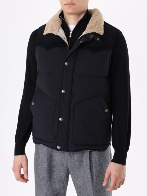 Жилет стеганый BRUNELLO CUCINELLI