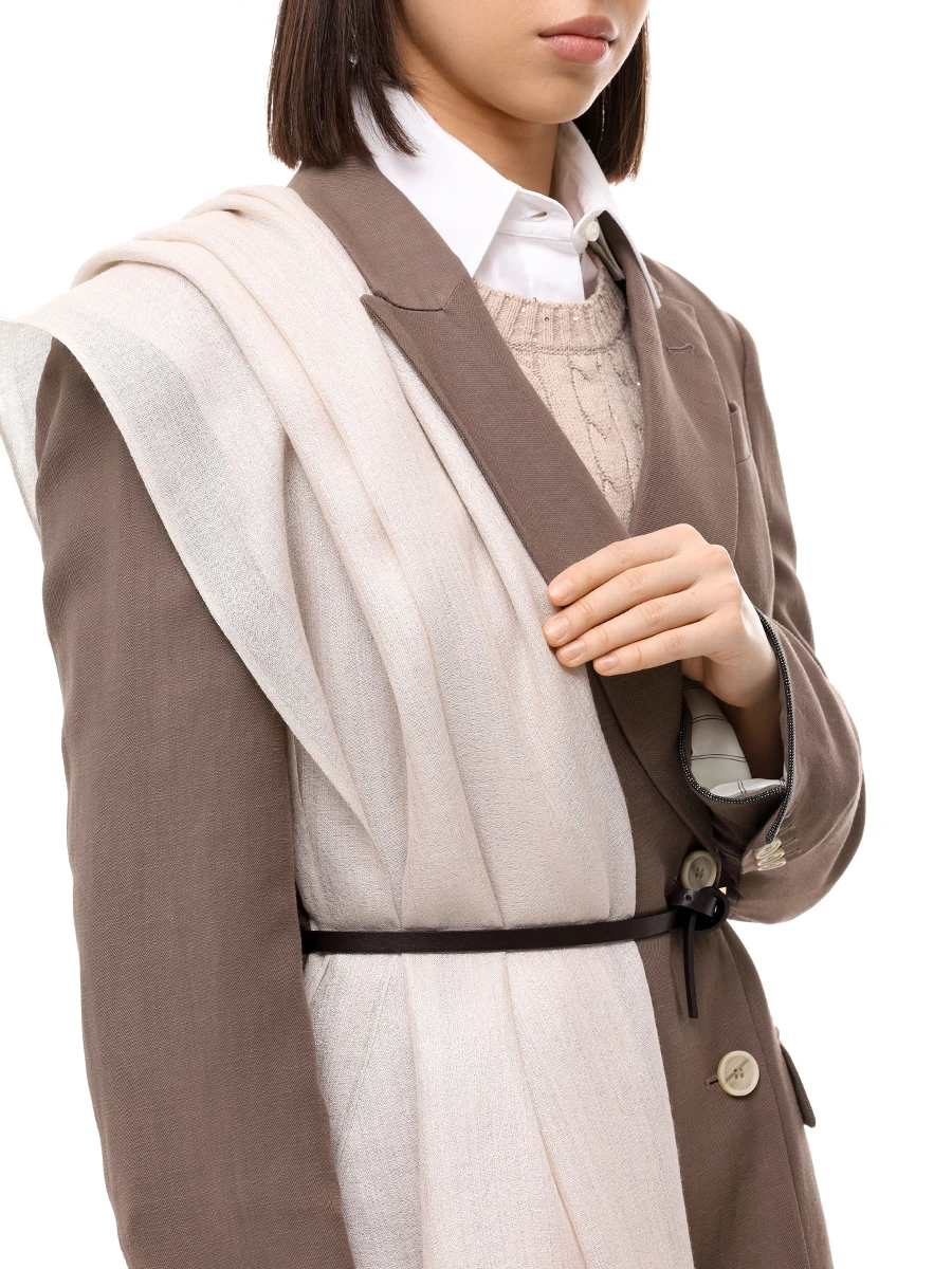 Шарф из кашемира и шелка