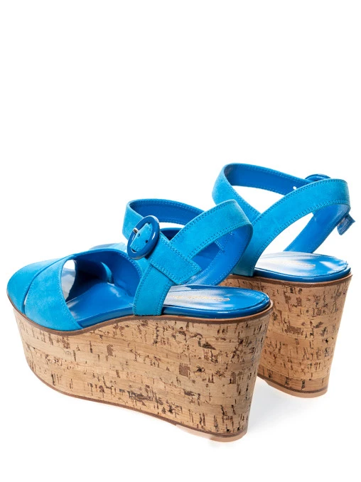 Босоножки замшевые GIANVITO ROSSI