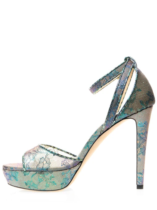 Босоножки текстильные JIMMY CHOO