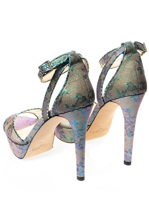 Босоножки текстильные JIMMY CHOO