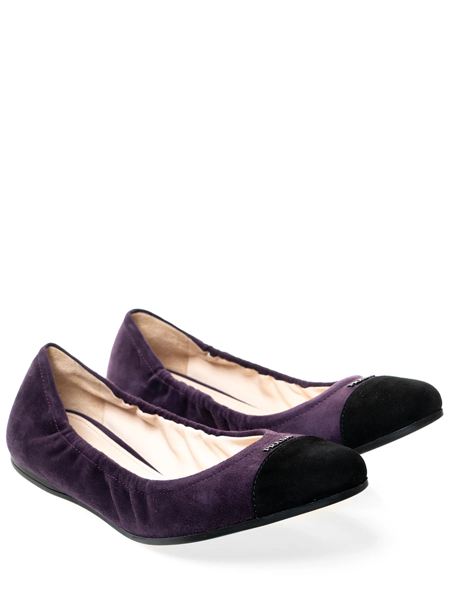 Балетки замшевые
