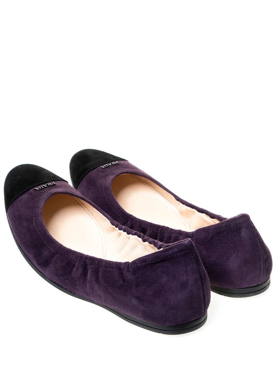 Балетки замшевые