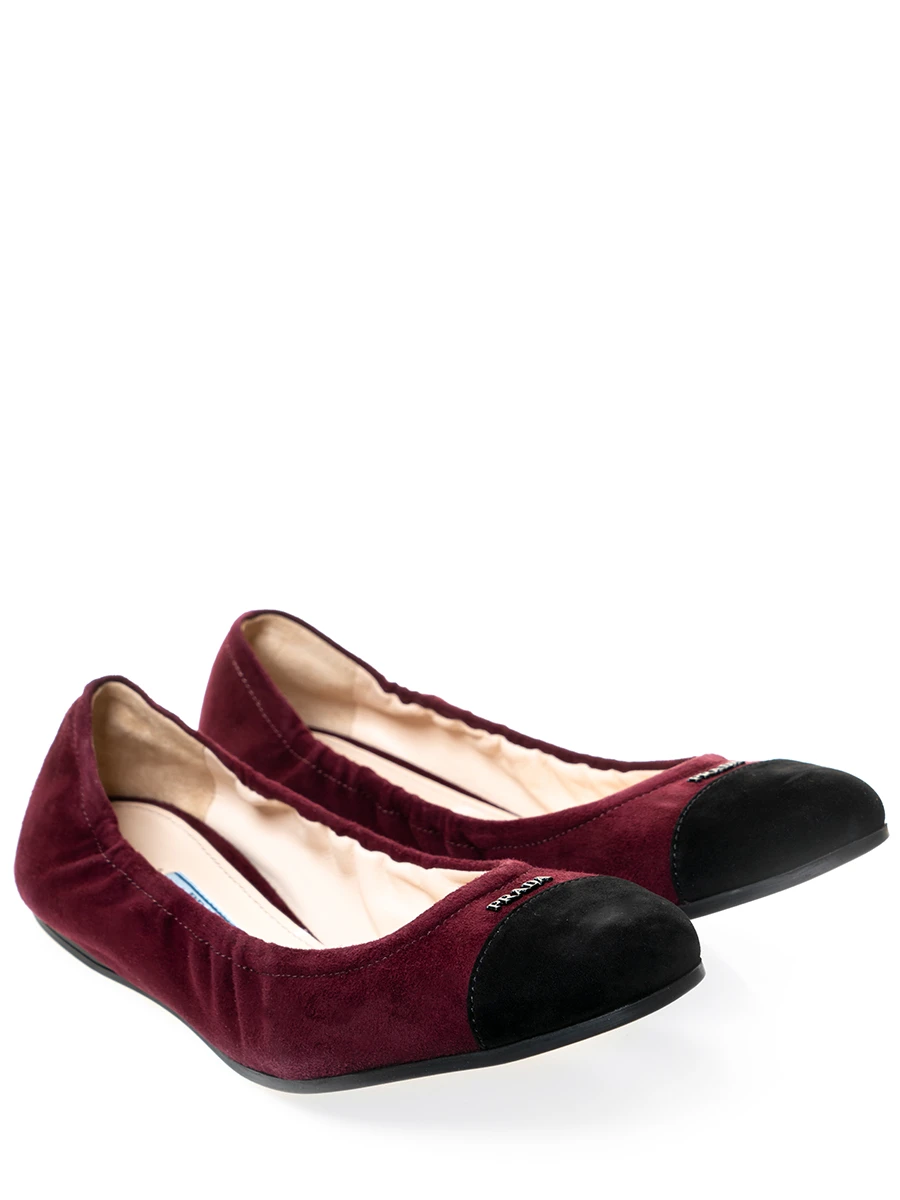 Балетки замшевые