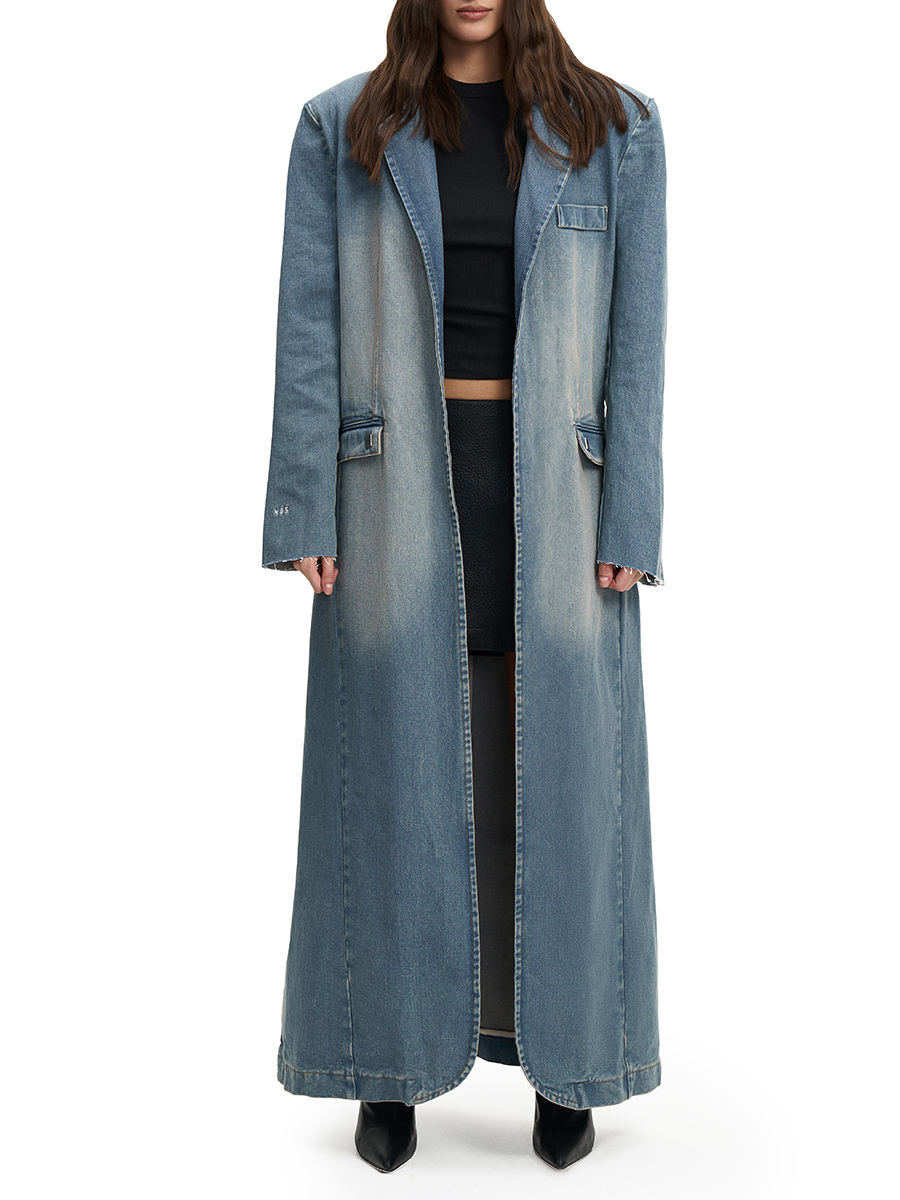 Пальто джинсовое "По курсу Евро"