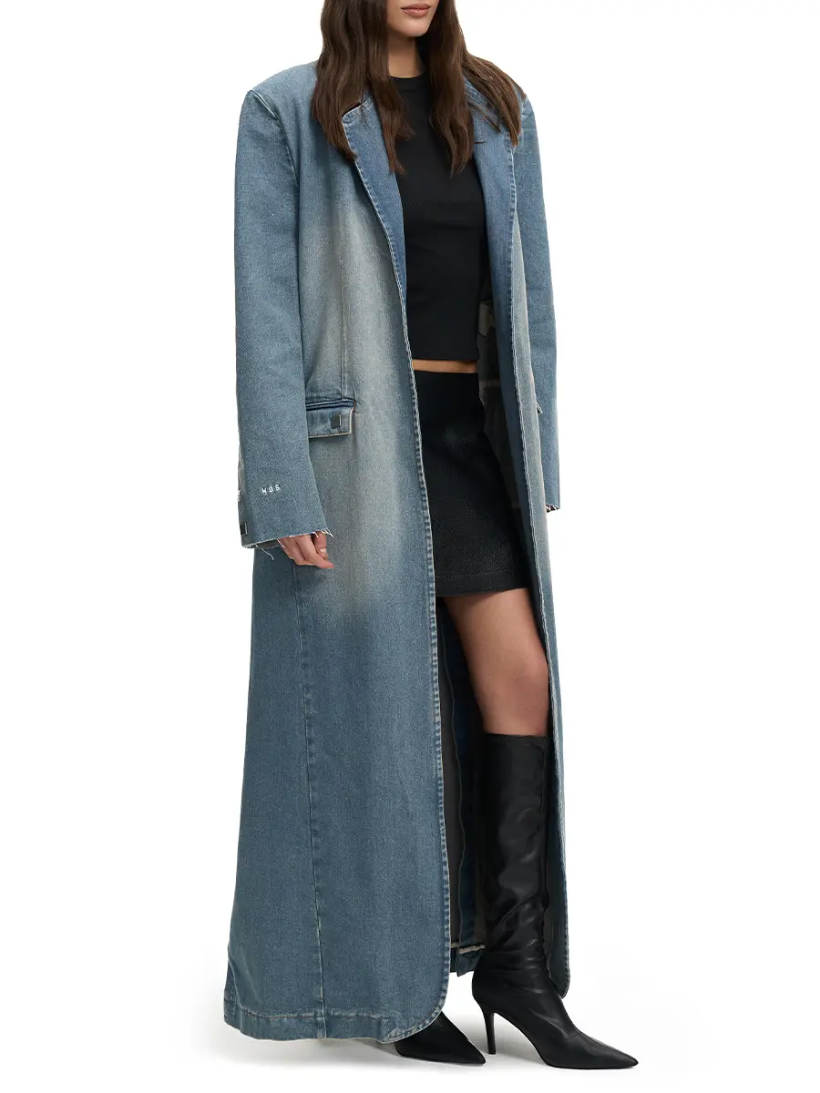 Пальто джинсовое "По курсу Евро"