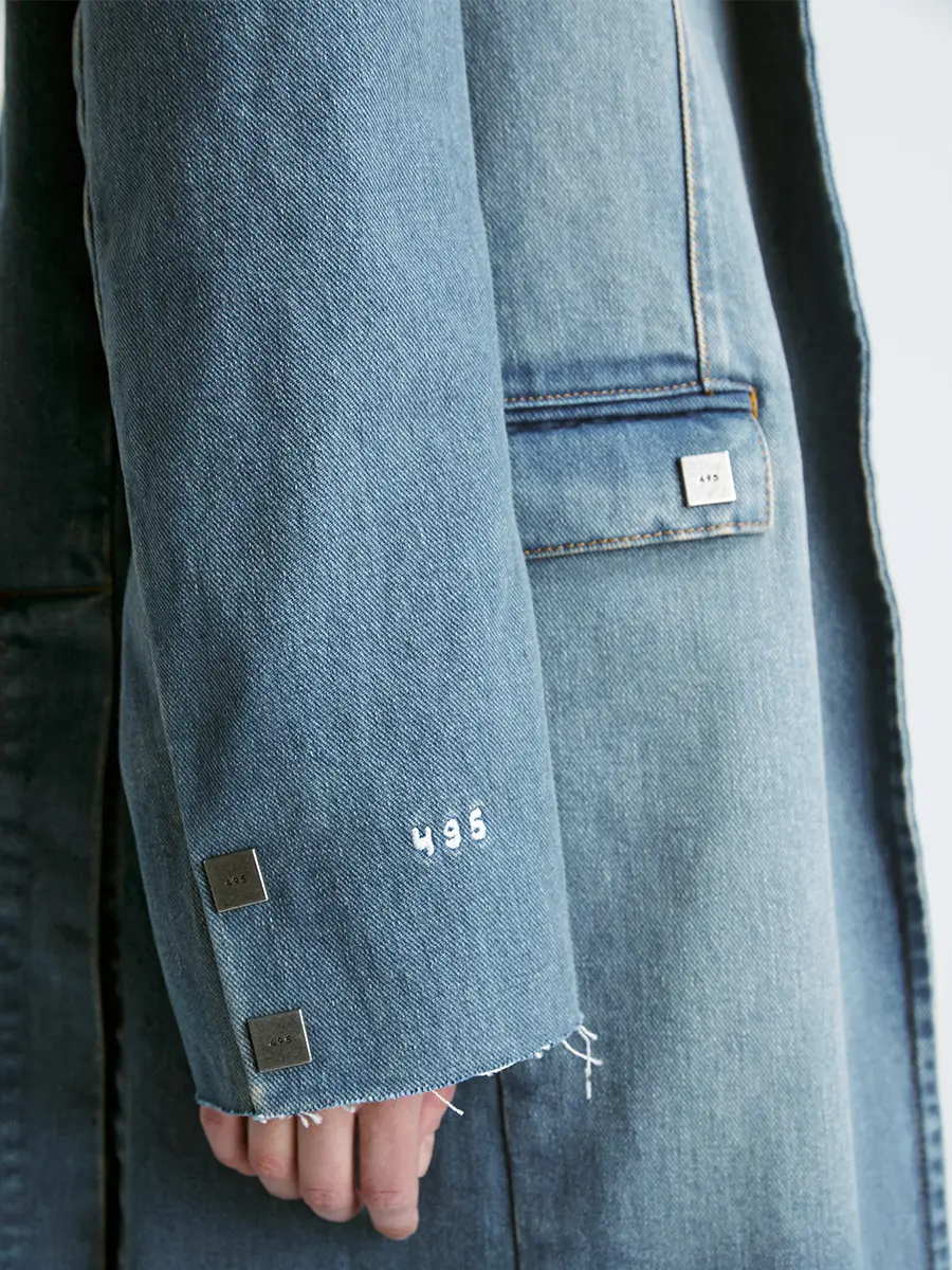 Пальто джинсовое "По курсу Евро"