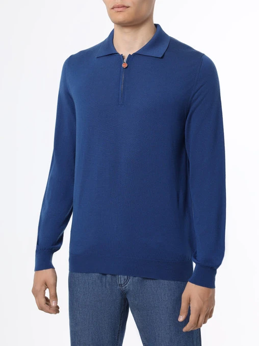 Поло шерстяное KITON
