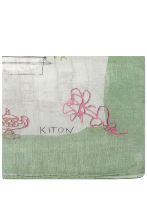 Платок с принтом KITON