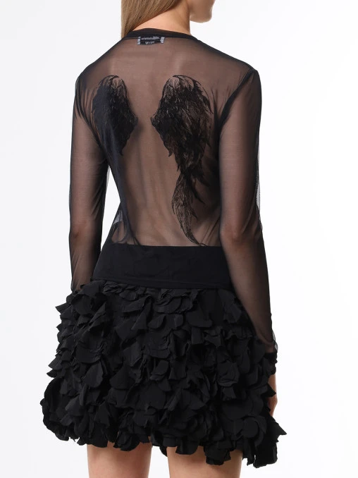 Лонгслив из сетки BLUMARINE