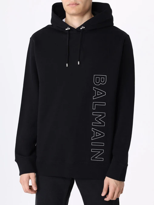 Худи хлопковое BALMAIN