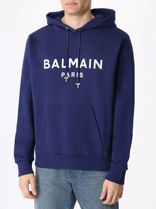 Худи хлопковое BALMAIN