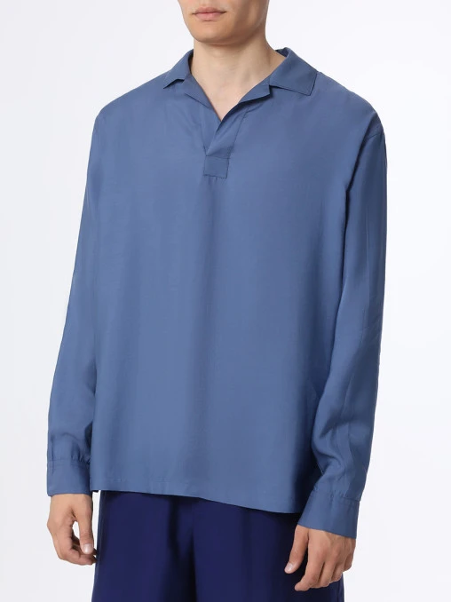 Рубашка Regular Fit из лиоцелла GIORGIO ARMANI