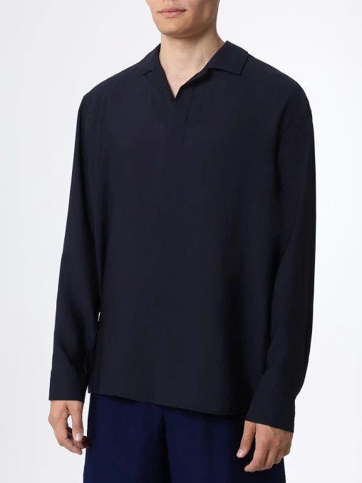 Рубашка Regular Fit из лиоцелла GIORGIO ARMANI