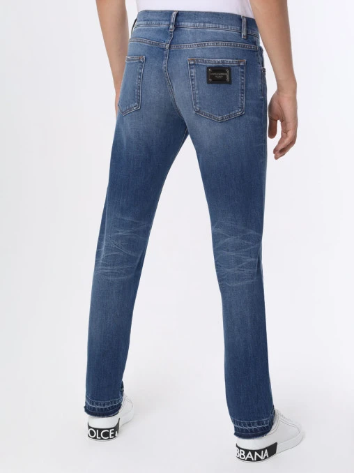Джинсы Slim Fit хлопковые DOLCE & GABBANA