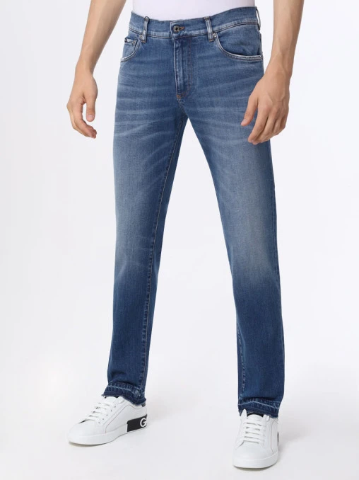 Джинсы Slim Fit хлопковые DOLCE & GABBANA