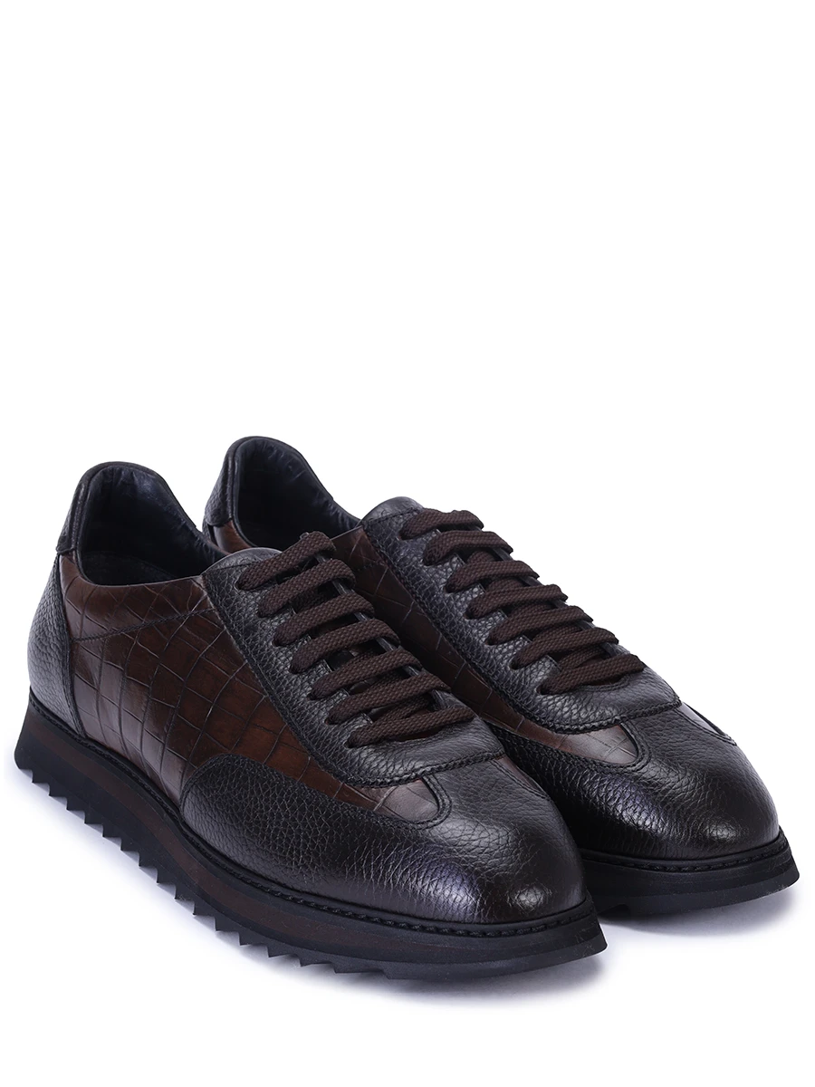 Кроссовки кожаные на меху