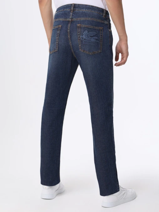 Джинсы Slim Fit хлопковые ETRO