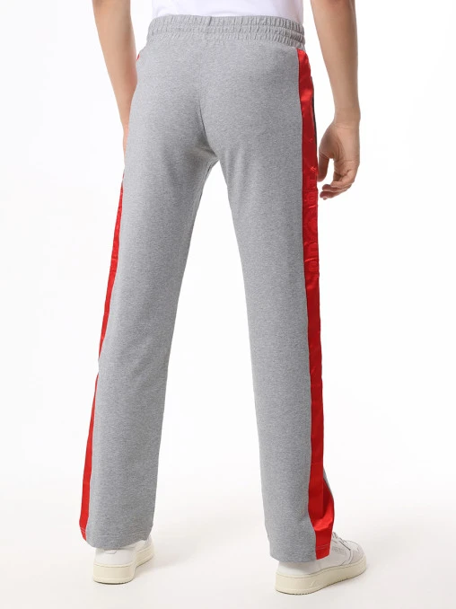 Брюки хлопковые с лампасами BIKKEMBERGS