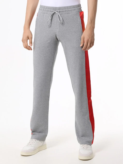 Брюки хлопковые с лампасами BIKKEMBERGS