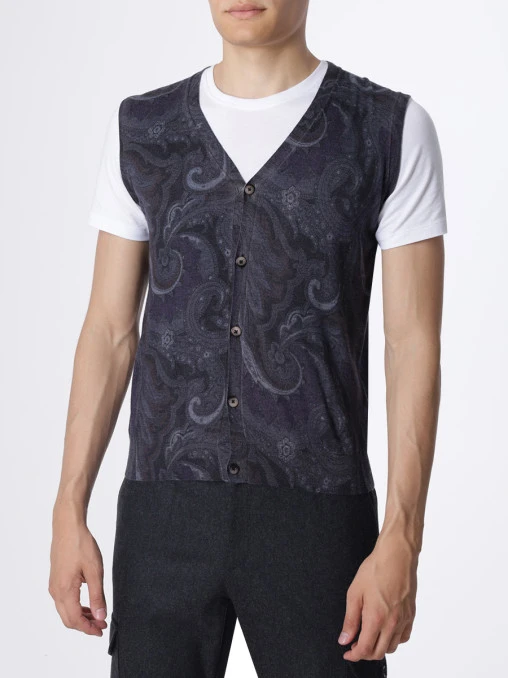 Жилет с принтом ETRO