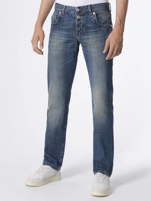 Джинсы Regular Fit хлопковые BIKKEMBERGS