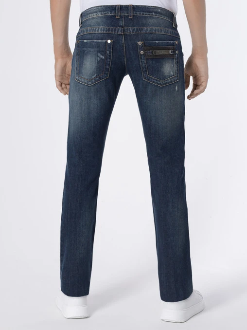 Джинсы Slim Fit хлопковые BIKKEMBERGS
