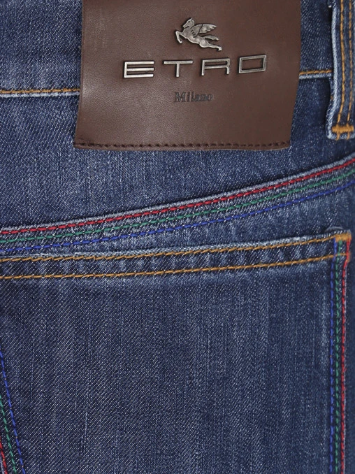 Джинсы Regular Fit хлопковые ETRO