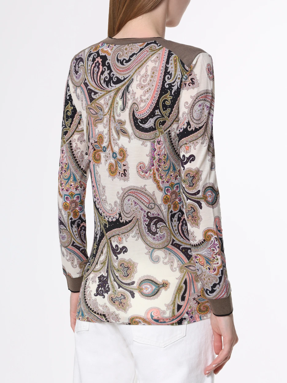 Пуловер с принтом