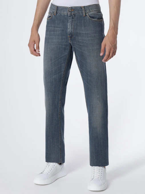 Джинсы Slim Fit хлопковые JOHN RICHMOND
