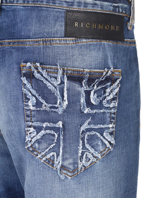 Джинсы Slim Fit хлопковые JOHN RICHMOND