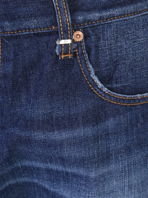 Джинсы Slim Fit хлопковые BIKKEMBERGS
