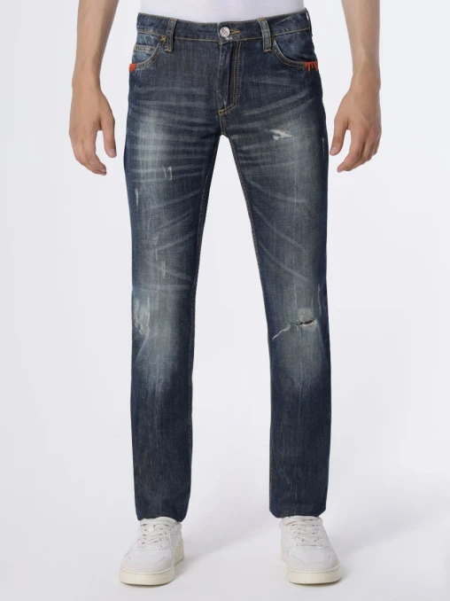 Джинсы Slim Fit хлопковые FRANKIE MORELLO