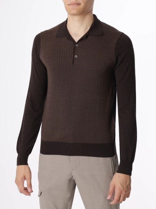 Поло шерстяное CANALI