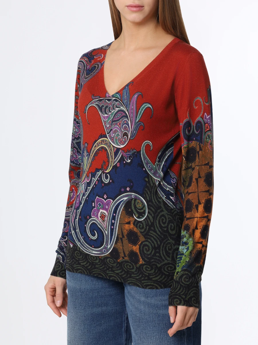 Пуловер из шелка и кашемира