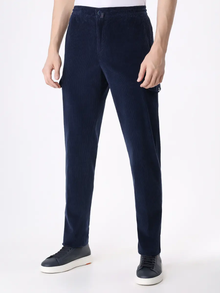 Брюки-карго вельветовые