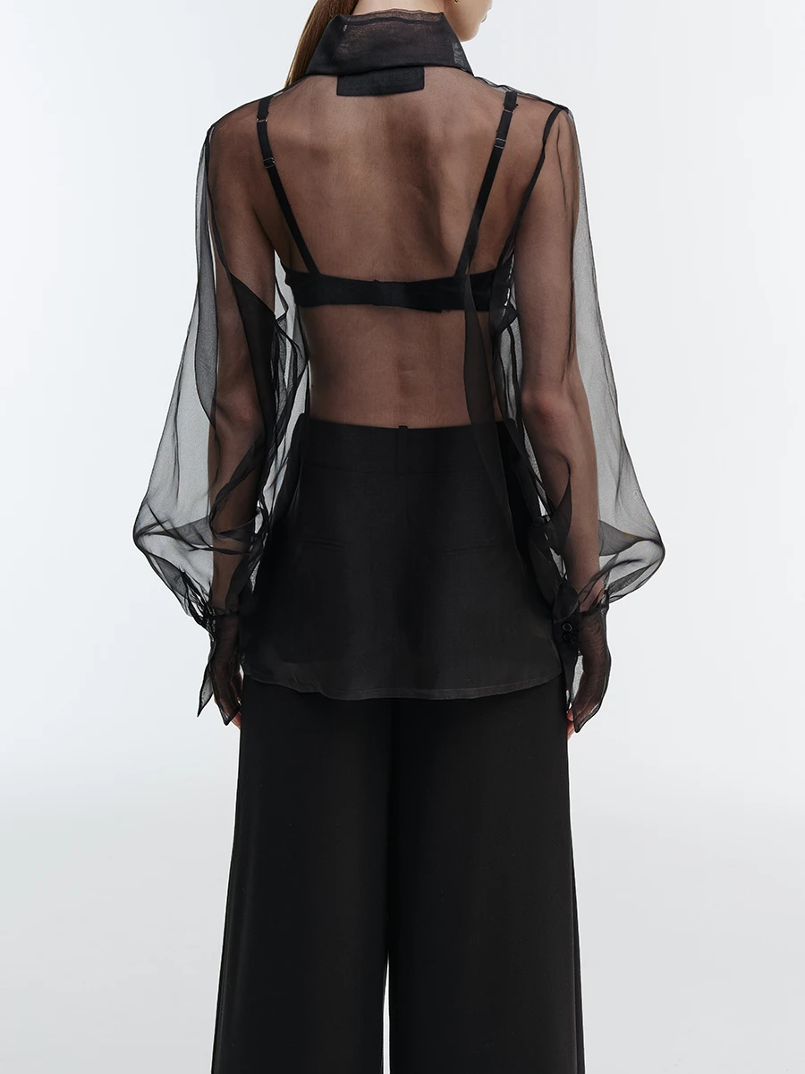 Блуза из органзы от FASHION REBELS за 15 330 рублей со скидкой 30% ...