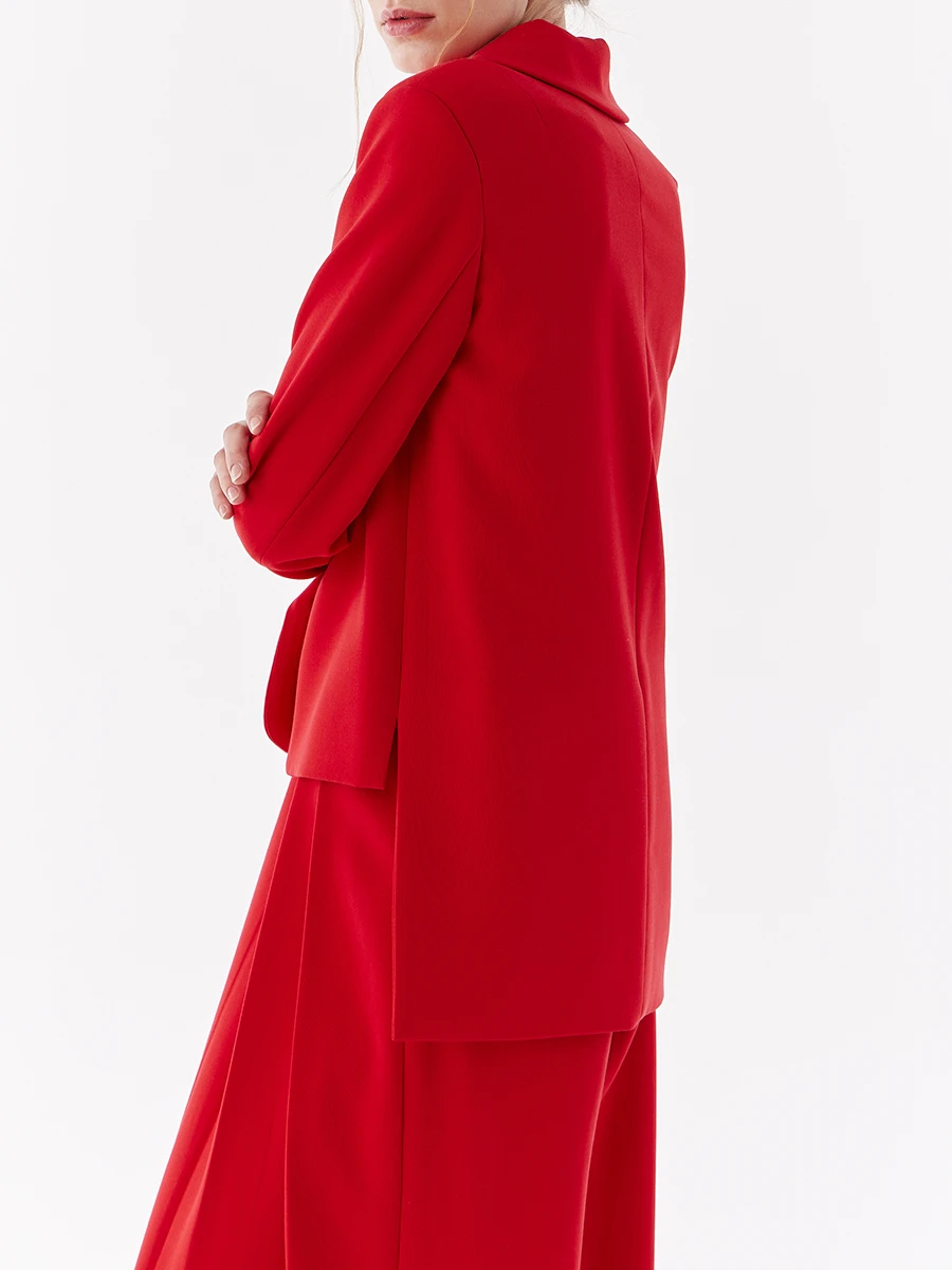 Жакет-фрак однотонный