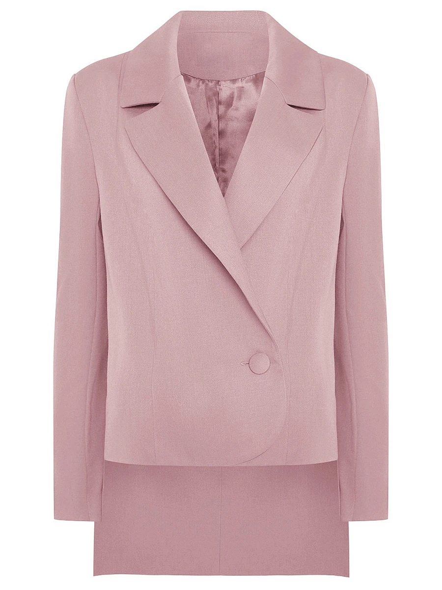 Жакет-фрак однотонный