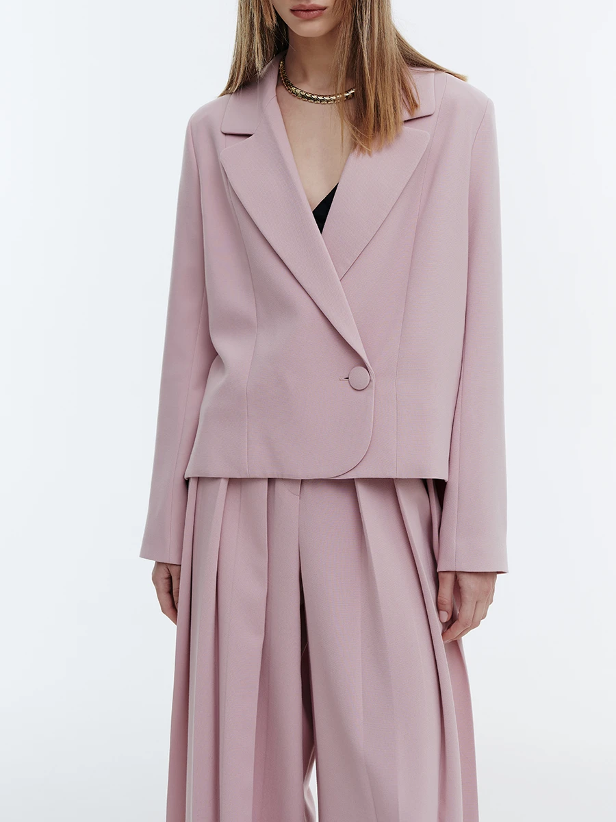 Жакет-фрак однотонный